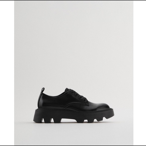 Zara derby platform shoes